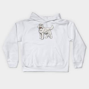 Dog - Spinone Italiano - White Kids Hoodie